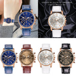 New Fashion Women Leather Band  Quartz Analog Wrist Watch