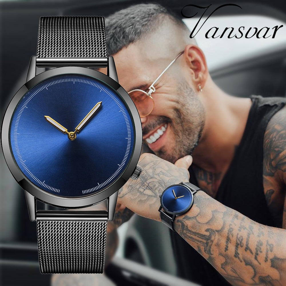 Top Fashion Men Casual Stainless Steel